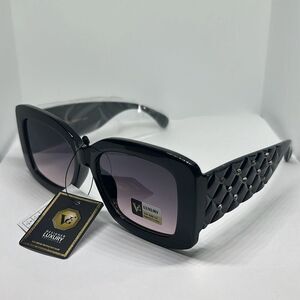 VG Women’s Quilted Pattern Rhinestone Sunglasses